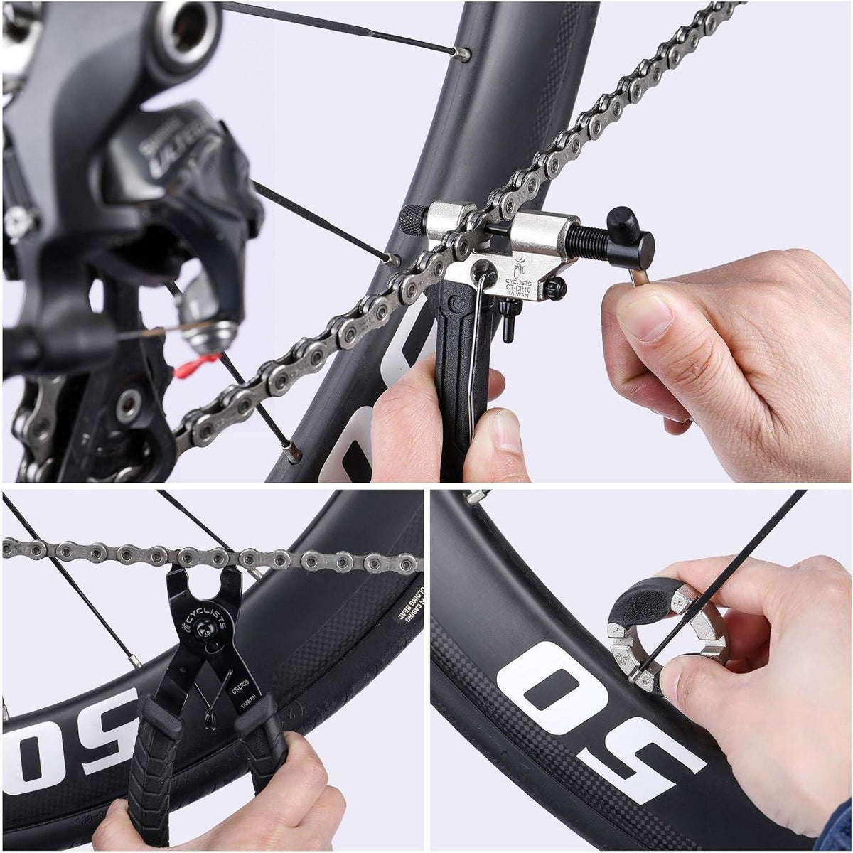 Fahrrad Reparaturset 23 Teile mit Werkzeugkoffer