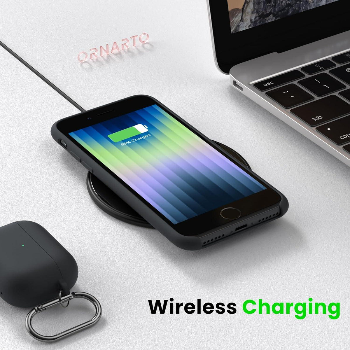 Silikon Case iPhone SE 3 2022 Ultra Dünn Flüssig Schwarz Schutz 4,7 Zoll