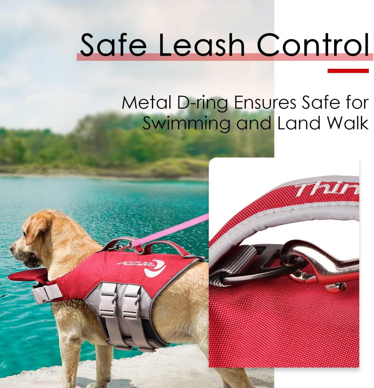 Hund Schwimmweste Einstellbare Rettungsweste Reflektierend Rot
