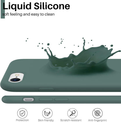 ORNARTO iPhone SE 3 Silikon Case 2022 Hülle 5G/Voller Schutz/Ultra