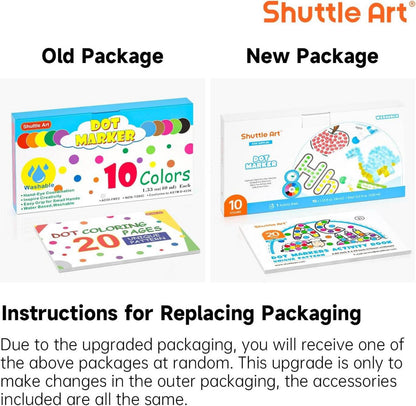 Shuttle Art 10-Farben-Punktmarker waschbar ungiftig für