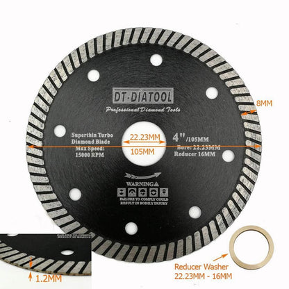 Diamant-Trennscheiben 10er-Set, 105mm, Superdünn für Fliesen & Stein