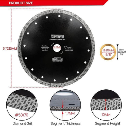 Diamant Trennscheiben 230mm Mesh Turbo für Fliesen & Stein