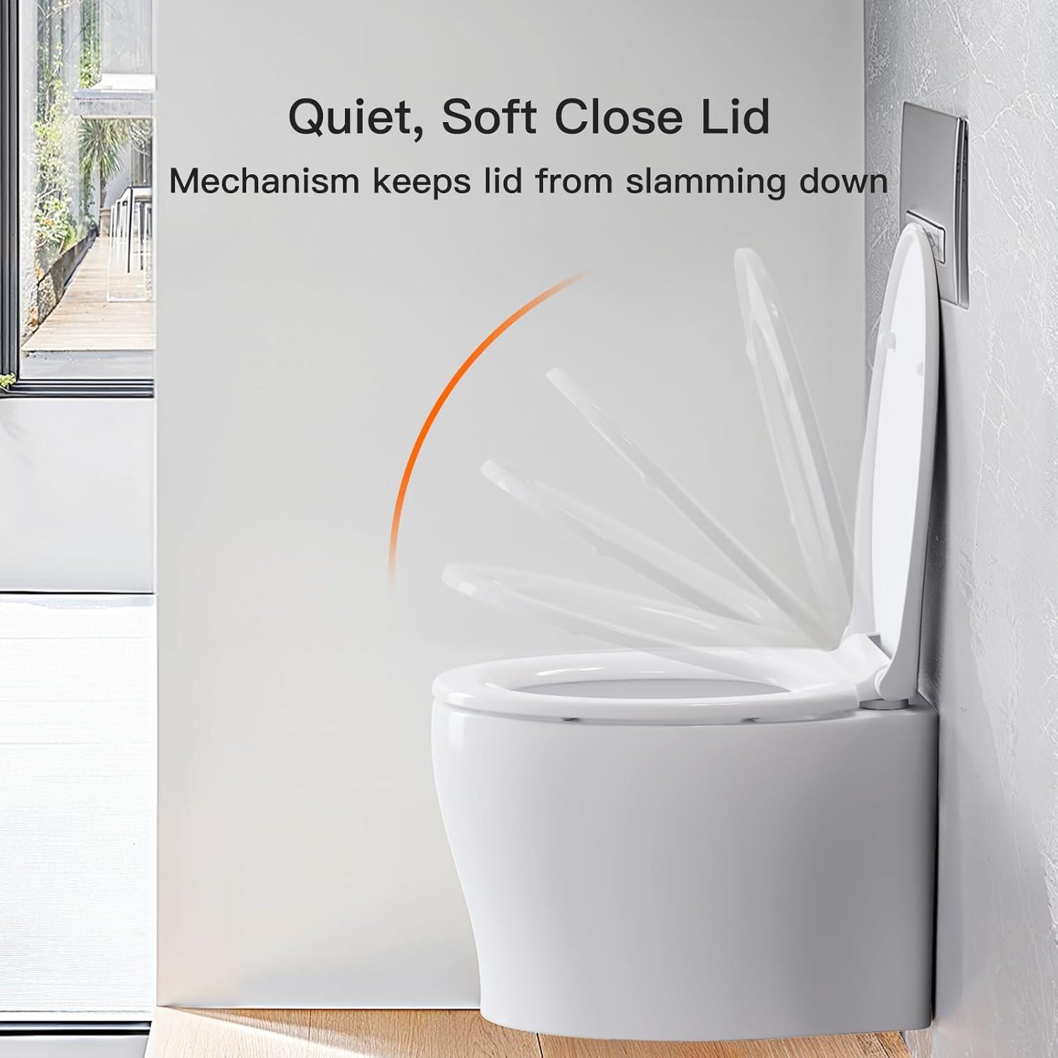 Toilettensitz mit Absenkautomatik und Quick-Release Funktion, O-Form