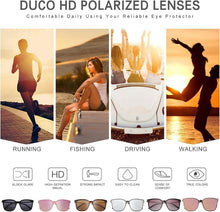 Damen Sonnenbrille Polarisiert UV400 Vintage Runde Metall Rahmen Leichtgewicht
