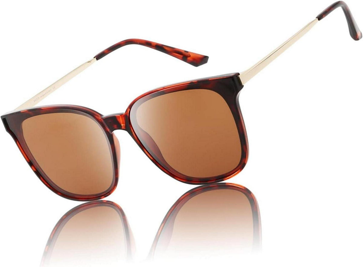 Polarisierte Vintage Runde Sonnenbrille UV400 Schutz Metall Rahmen