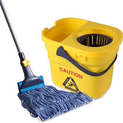 Yocada Loop-End-Saite Wet Mop 51 Zoll Eisenstangen-Bodenreinigung