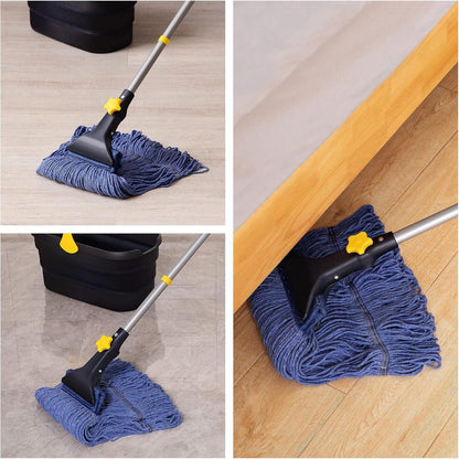 Yocada Loop-End Saite Wet Mop Baumwollmop 51 Zoll Industriequalität