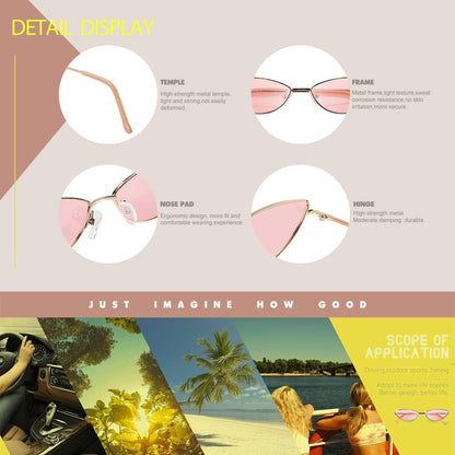 DUCO Damen Vintage Sonnenbrille Retro gothic Polarisiert UV400 W019
