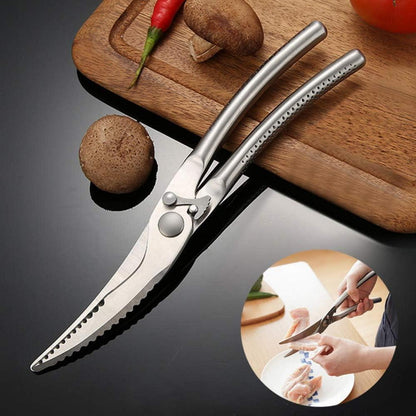 Geflügelschere Edelstahl Hähnchen Fisch Fleisch Knochen Küche