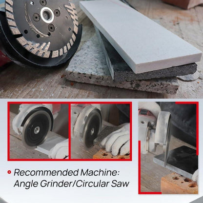 Diamant Trennscheibe 180mm M14 Turbo für Beton & Granit (2 Stk.)