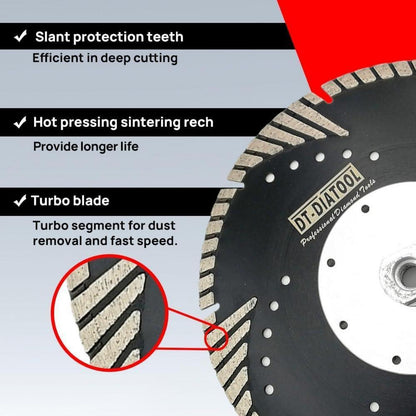 Diamant Trennscheibe 230mm M14 Turbo für Beton Granit Marmor