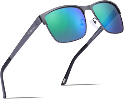 Polarisierte Herren Sonnenbrille UV 400 Metallrahmen Sportbrille