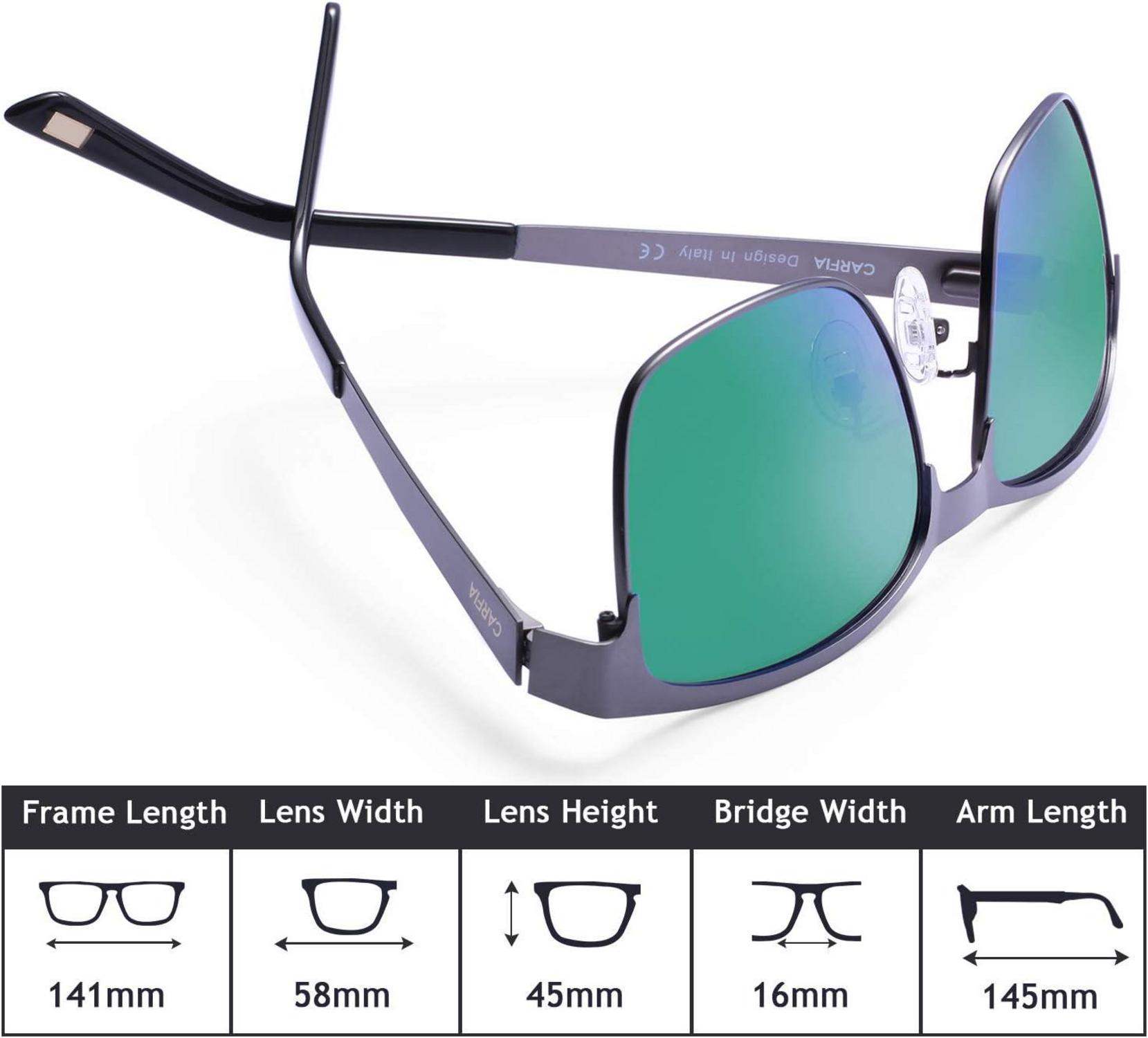 Polarisierte Herren Sonnenbrille Metallrahmen UV 400 Fahrerbrille