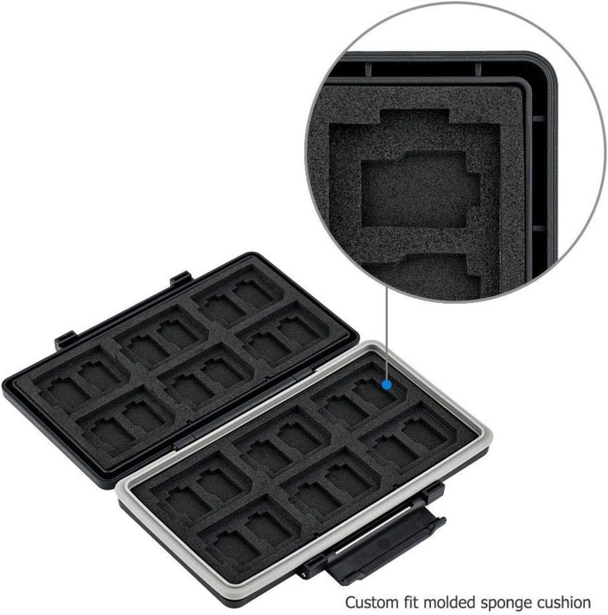 Speicherkarten Aufbewahrung Wasserdicht Box Etui für SD Micro Karten