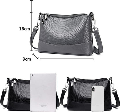 Damen PU-Leder Umhängetasche Hobo Handtasche Elegant Henkeltasche