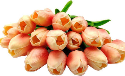 Künstliche Tulpen Blumen Hochzeitssträuße Dekoration 20 Stück