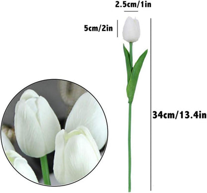 Künstliche Tulpen Hochzeitssträuße Blumen Set 20 Stück PU