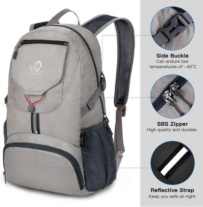 Ultraleichter Faltbarer Rucksack 20L Trekking Outdoor Sport Daypack