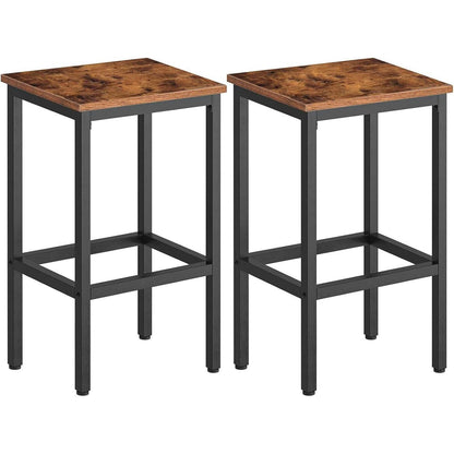 HOOBRO Barhocker Set 2er, Vintage Metallgestell 65