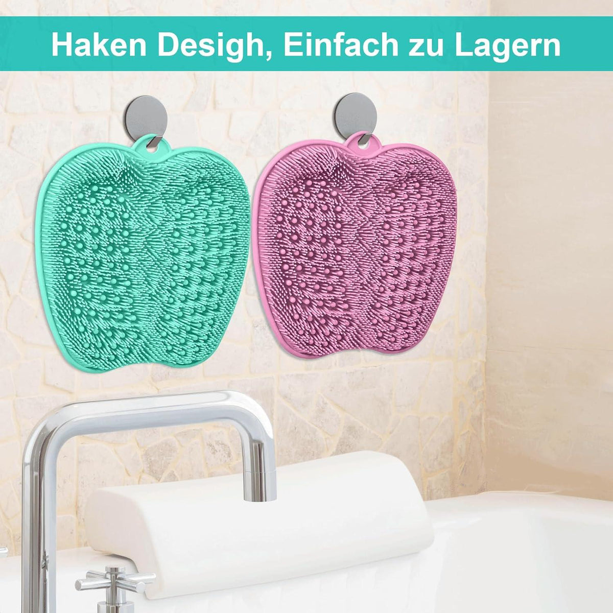 Fußwäscher Massage Pad Rutschfest Peeling Entspannung Dusche Pediküre