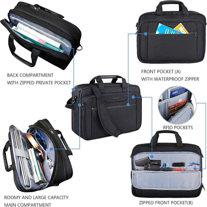 Erweiterbare Laptoptasche wasserdicht für 17,3 Zoll Laptops