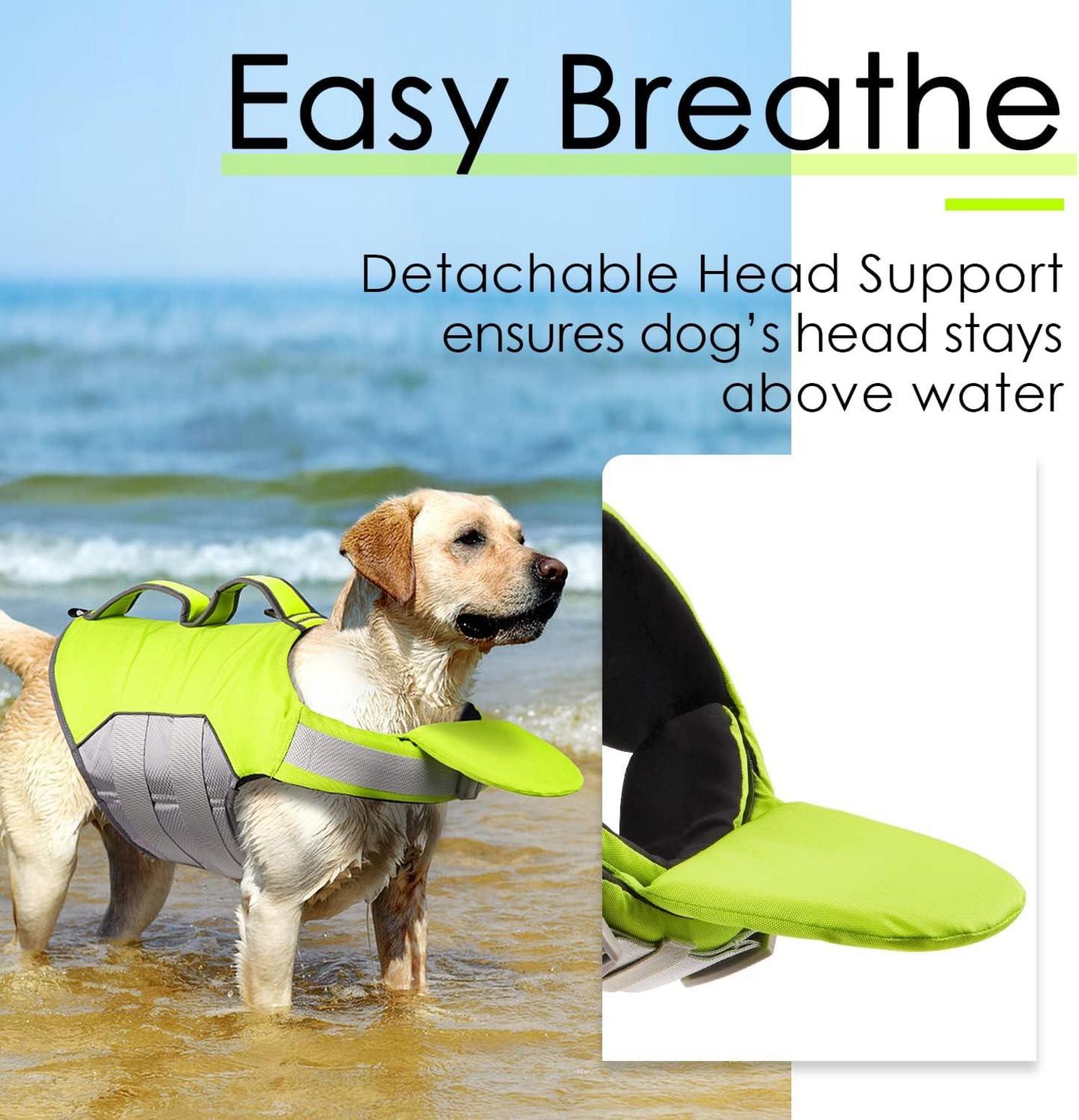 Hund Schwimmweste Rettungsweste Auftrieb Reflektierend Grün