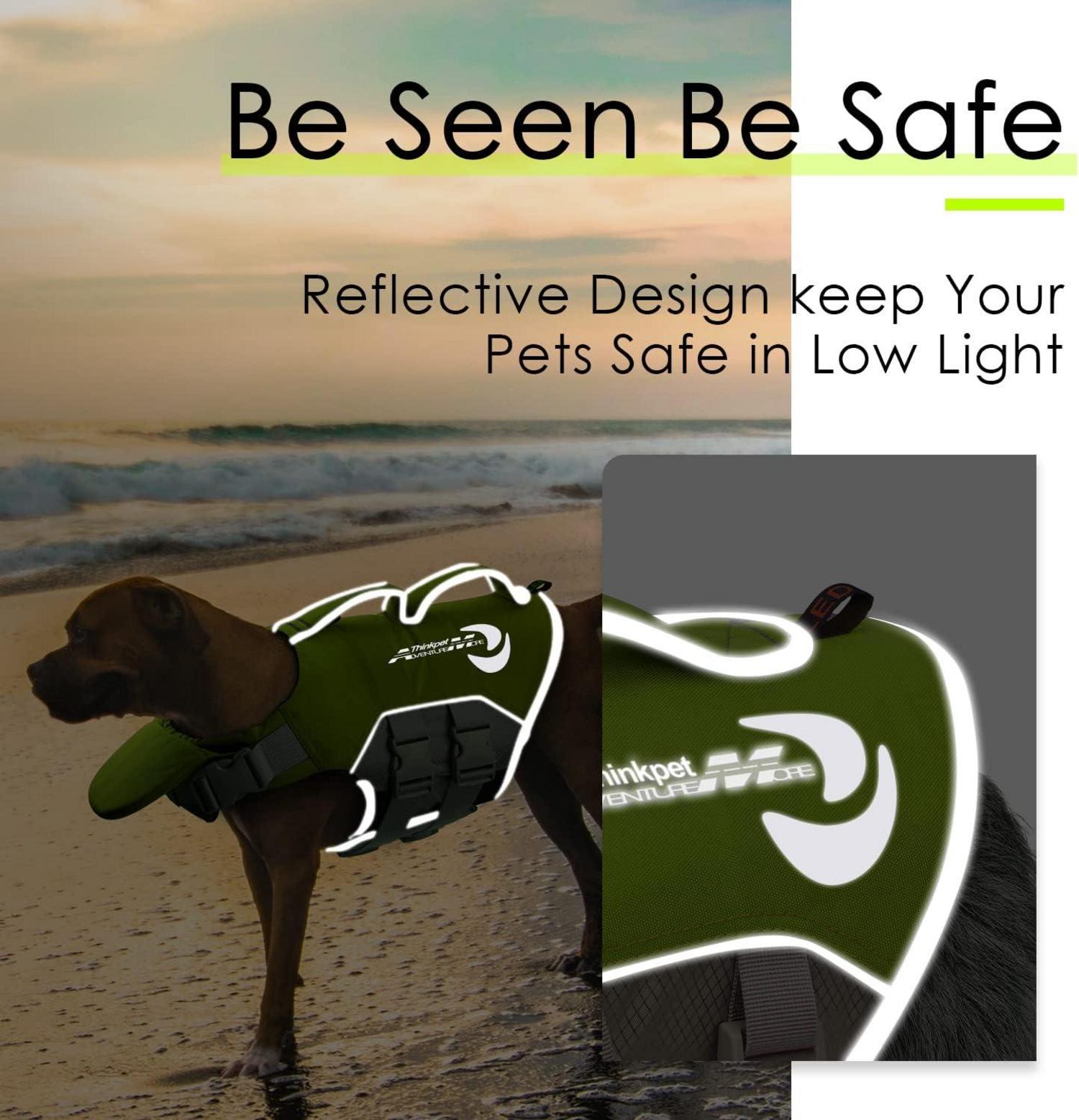 Hund Schwimmweste Einstellbar Rettungsweste Reflektierend Auftrieb