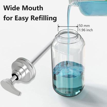 2er Set 750ml Seifenspender Pumpspender für Bad & Küche