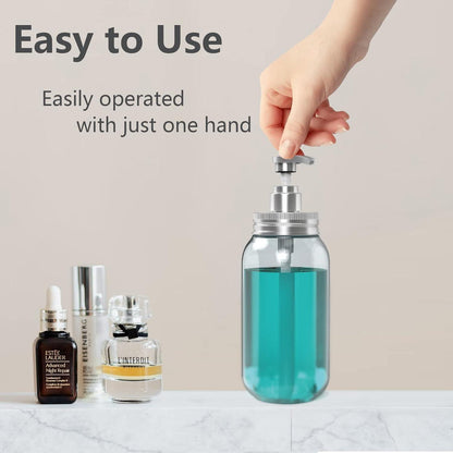2er Set 750ml Kunststoff Seifenspender mit Pumpe für Bad und Küche