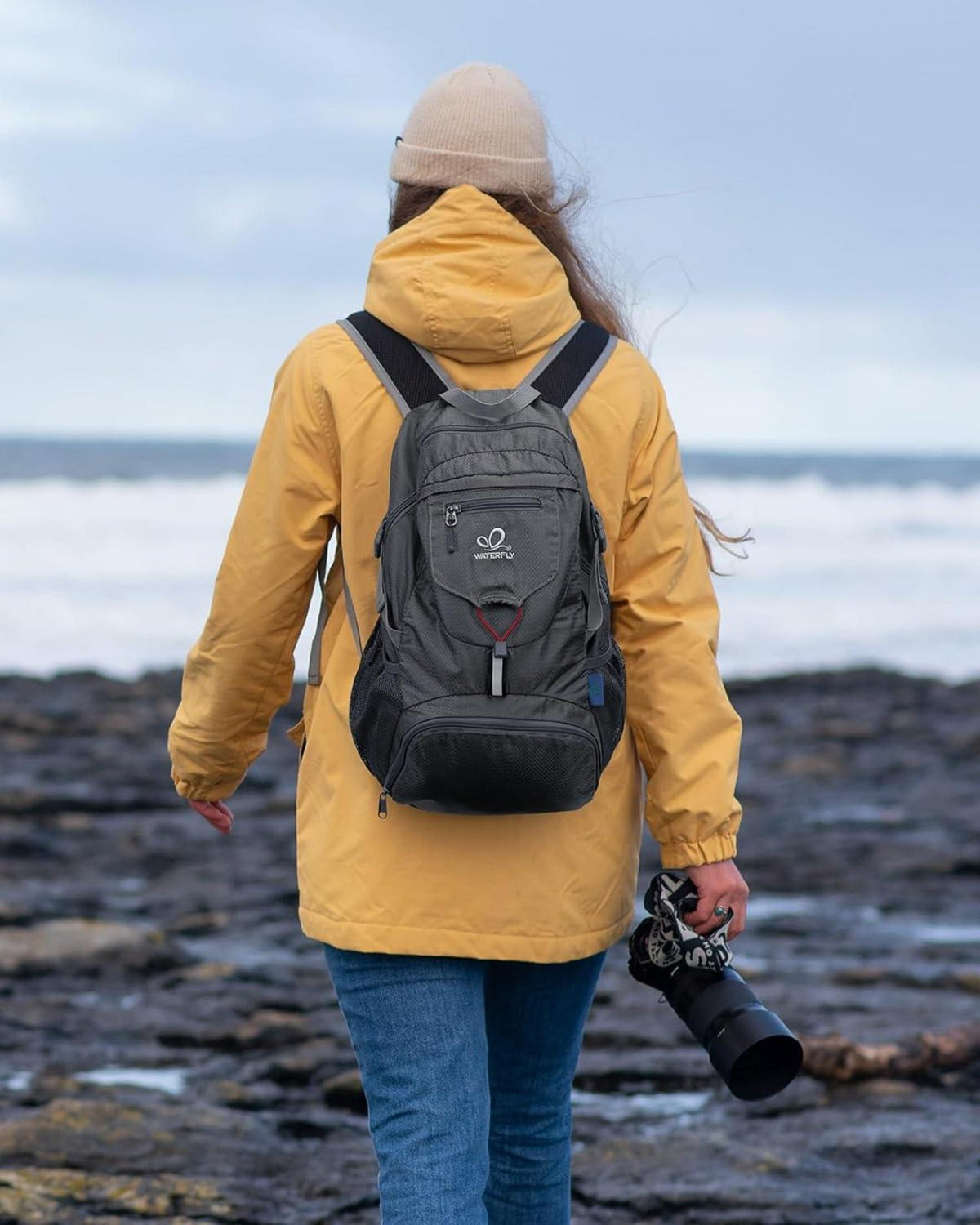 Ultraleichter Faltbarer Rucksack 20L Outdoor Trekking Damen