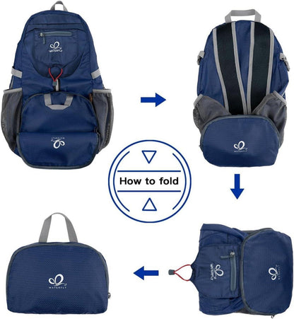 Ultraleichter Faltbarer 20L Rucksack: Wandern Camping
