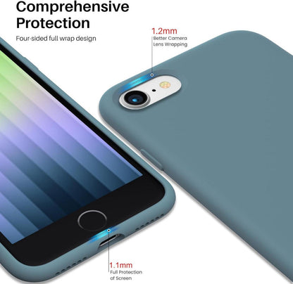 ORNARTO iPhone SE 3 2022 5G Silikon Case Ultra Dünn Schutzhülle 4,7 Zoll Kaktus