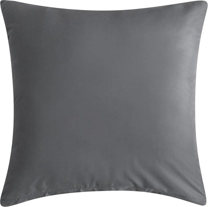 Bettwäsche Mikrofaser 200x220 cm Grau + 2 Kissenbezüge 80x80 cm