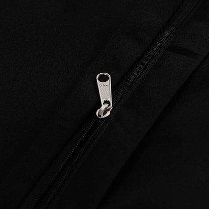 Bettwäsche 200x220 cm Mikrofaser 110 g/m² Schwarz 2x Kissenbezug