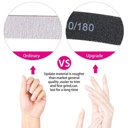 15 Stück Nagelfeilen 100/180 Grit Doppelseitige Einweg Nagelfeile