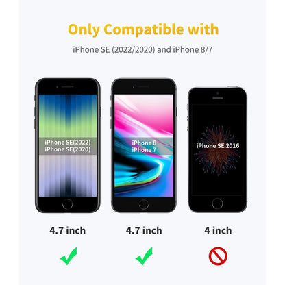 Panzerfolie iPhone SE 2022/2020 (2 Stück), Schutzglas 9H