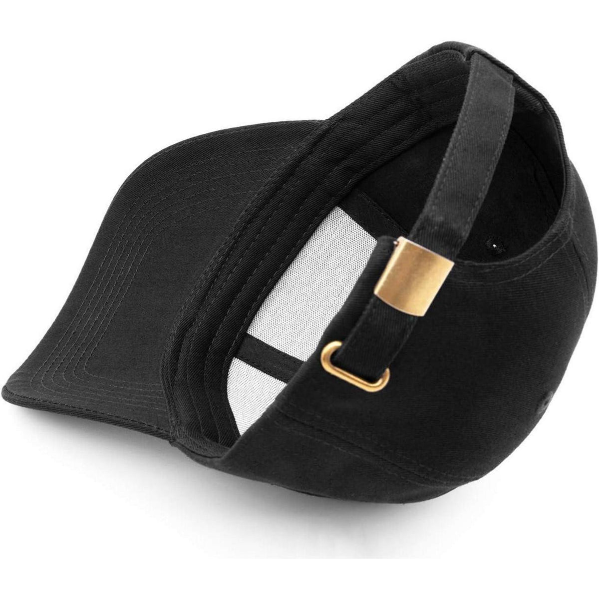 Baumwoll Baseball Cap Damen Herren Verstellbar Atmungsaktiv Schwarz
