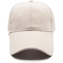 Basecap Damen Pferdeschwanz Baumwolle Beige | Sonnenschutz Kappe