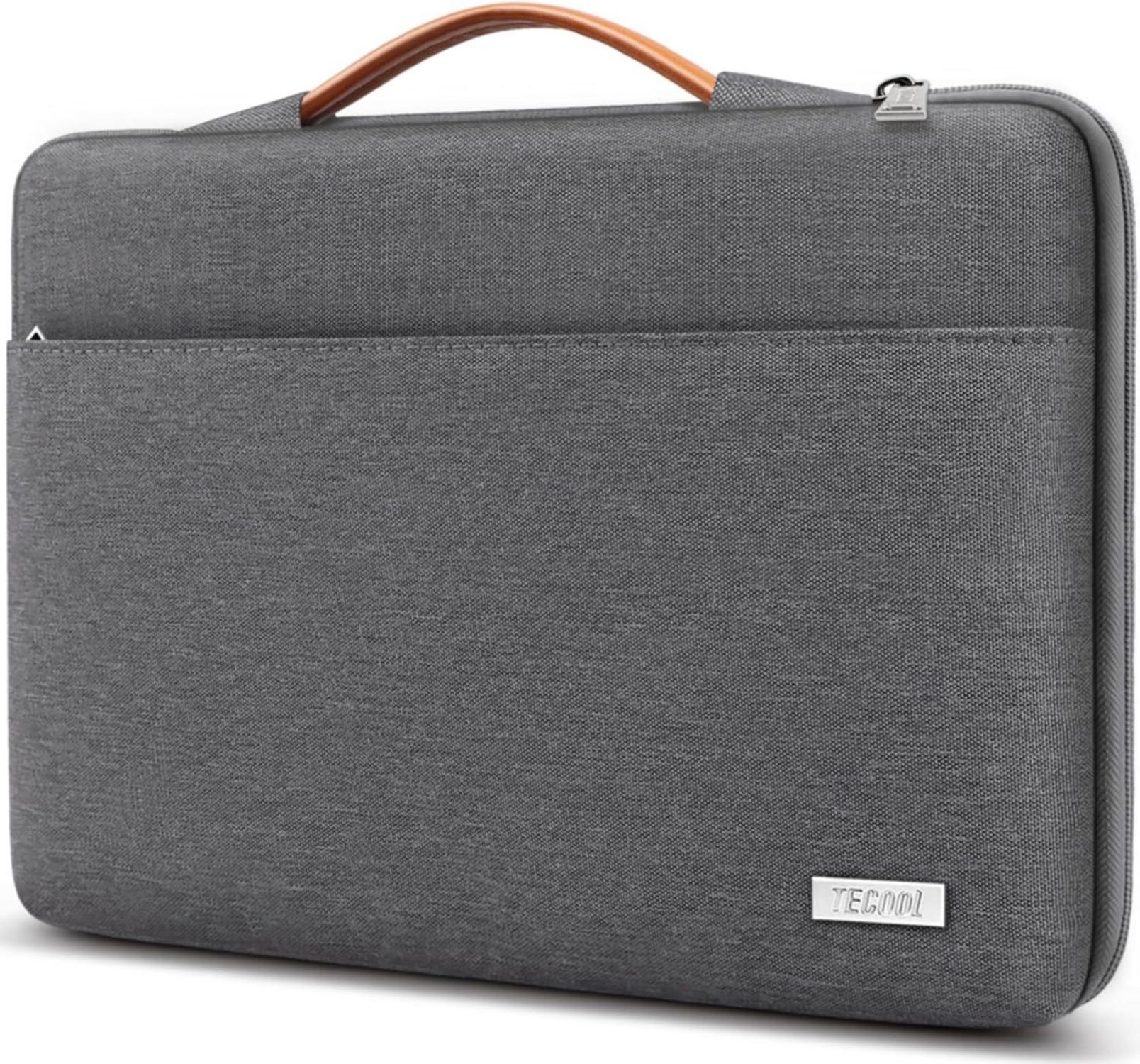 Laptoptasche 15.6 Zoll Stoßfest Spritzwasserfest Dunkelgrau