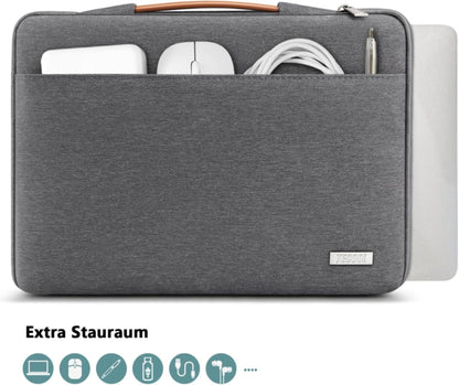 TECOOL 15.6 Zoll Stoßfest Spritzwasserfest Laptoptasche