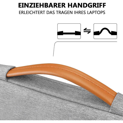 TECOOL 15.6 Zoll Graue Stoßfeste Laptoptasche für Laptop