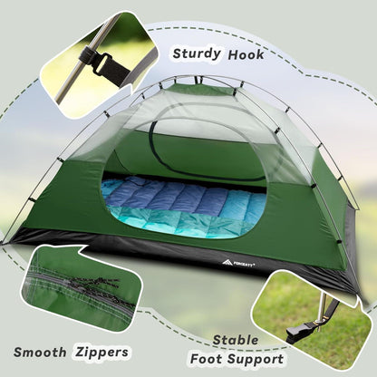 Forceatt Zelt 2/3/4 Personen Camping Wasserdicht Ultraleicht