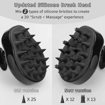 Kopfhaut Massage Bürste mit Silikonborsten für Haarwachstum