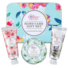 Body Earth Love Handcreme Geschenkset Rosen Jasmin Lavendel