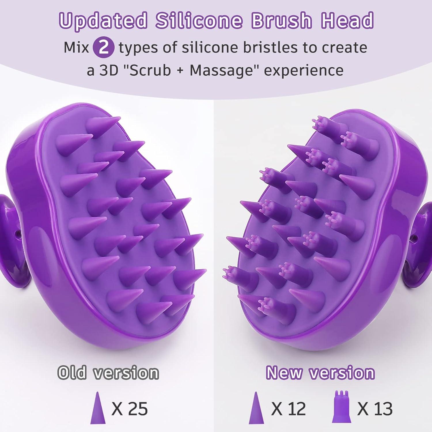 Kopfhaut Massage Bürste Silikonborsten Empfindliche Kopfhaut