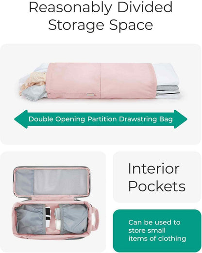 BAGSMART 6er Pack Kompressions-Packwürfel Organizer Schwarz