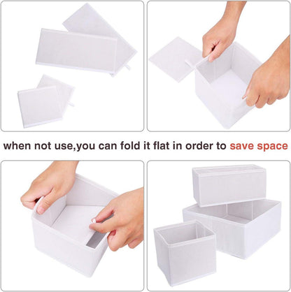 Aufbewahrungsboxen Faltbare Stoffschubladen Organizer Set
