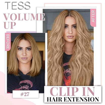 Echthaar Clip-Ins Blond 35cm – Remy Hair, Volle Länge