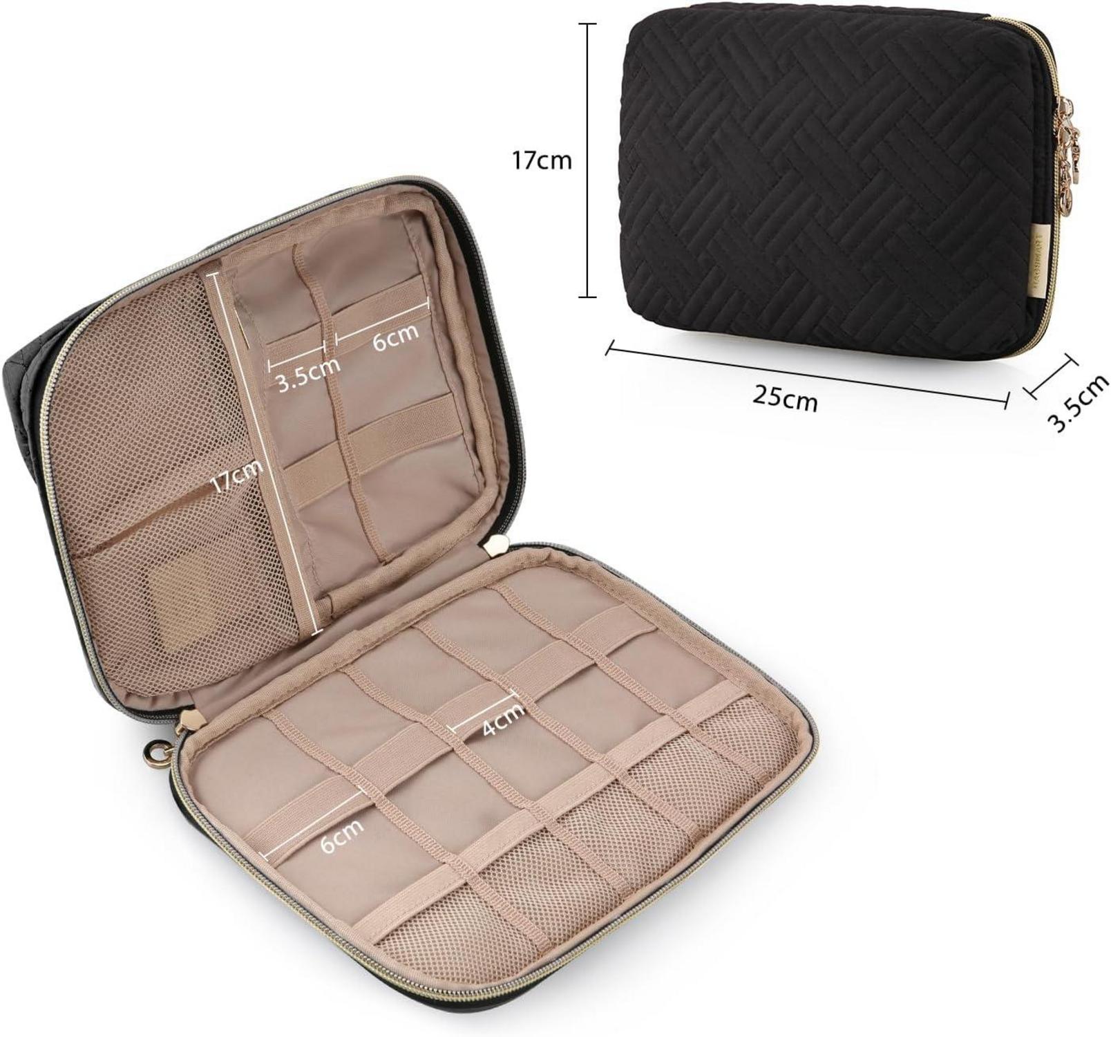 Bagsmart Compact Electronic Travel Organizer Cable Bag Black